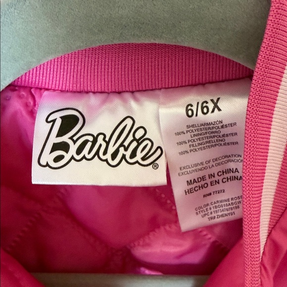 Barbie Hot Pink Racing Jacket - Picture 4 of 4